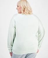 Disney Trendy Plus Size Mickey Mouse Faded Print Sweatshirt