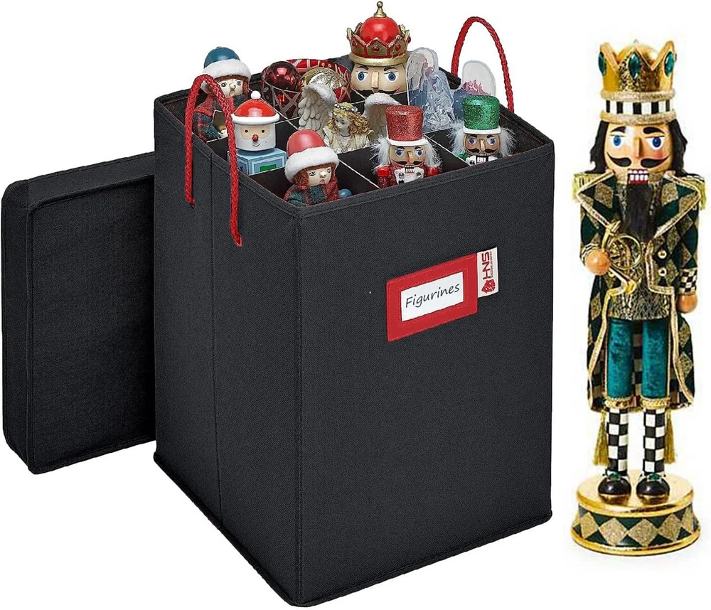 Nutcracker and Figurine Collectible Storage Box - Store up to 9 pc of 16 inch