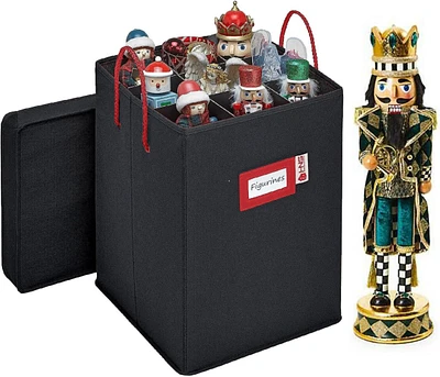Nutcracker and Figurine Collectible Storage Box - Store up to 9 pc of 16 inch