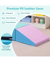 Step and Slide Climber for Infants Toddlers Baby Soft Foam Structure Blocks