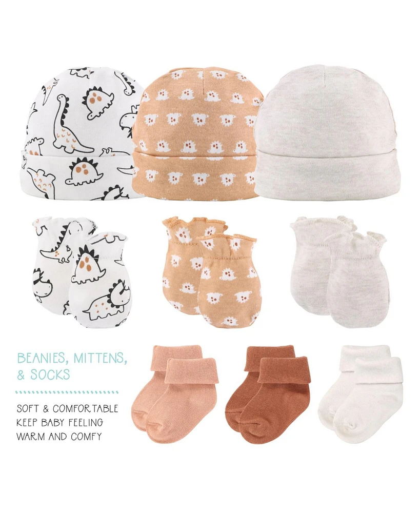 The Peanutshell Baby Boys Newborn Tiny Dino 16-Piece Layette Gift Set