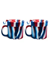 Coffee Mug w/ Lid: 16oz: 2 pk - The Patriot