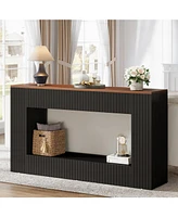 Tribesigns Modern Console Table, 55-Inch Wood Entryway Table with Storage, Narrow Long Sofa Table Behind Couch Table for Living Room, Foyer, Hallway