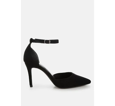 Ushra Microfiber Stiletto Sandals