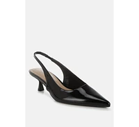 Pentas Kitten Heel Slingback Sandals