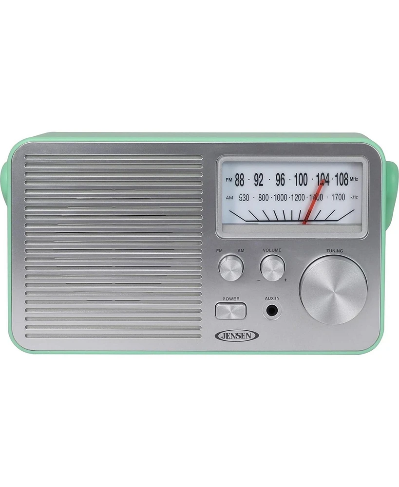 Jensen Mr-750GR Green Portable Am/Fm Radio