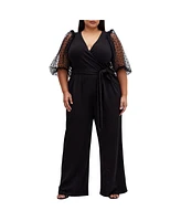 Plus Size Asher 3/4 Jumpsuit