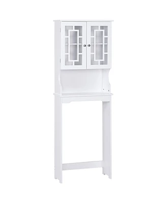 Sugift Bathroom Spacesaver Over the Toilet Door Storage Cabinet
