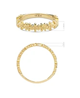 Devata Daisy Flower Ring in 14K Gold, Size 6, approx. 2.3 grams