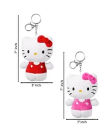 Hello Kitty Sanrio Red and Pink Plush Keychain Travel Giftable Set