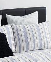 Dkny Seersucker Stripe 3 Piece Comforter Set, King