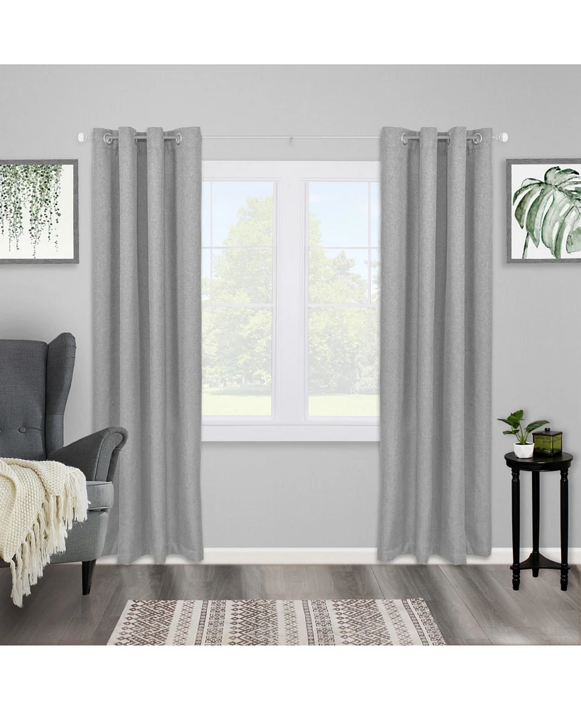 Kenney Fast Fit Easy Install Shania 5/8" Decorative Window Curtain Rod for Stylish Home Decor