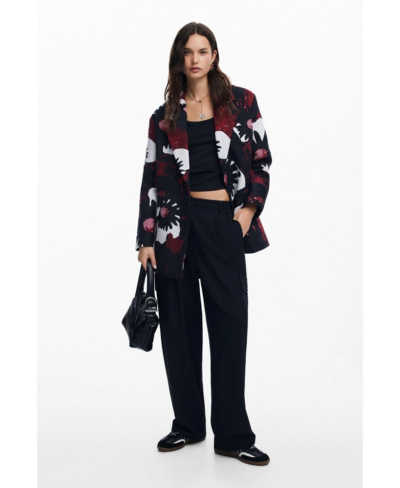 Desigual Women's Floral coat M. Christian Lacroix