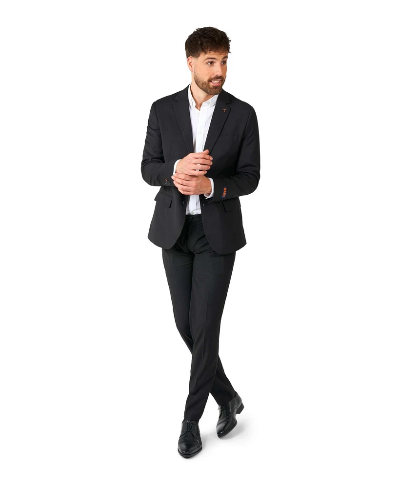 OppoSuits Men's Daily Suit - Casual Two-Piece Wedding & Business Outfit Dark Grey