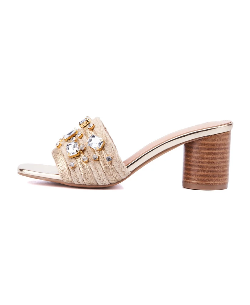 New York & Company Raquelle Women's Wood Heel Mule