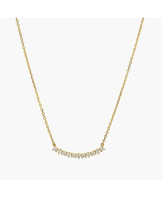 Sterling Silver 18k Gold Plated Josephine Tennis Necklace – Trending for Summer, Beach Vibes