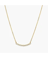 Sterling Silver 18k Gold Plated Josephine Tennis Necklace – Trending for Summer, Beach Vibes