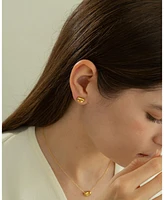 Sterling Silver 18k Gold Plated Alexandra Stud Earrings – Dainty Summer Earrings, Lightweight, Vacation Style, Warm Weather Look