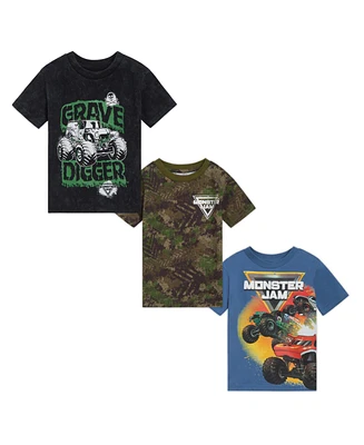 Monster Jam Boys 3 Pack T-Shirts