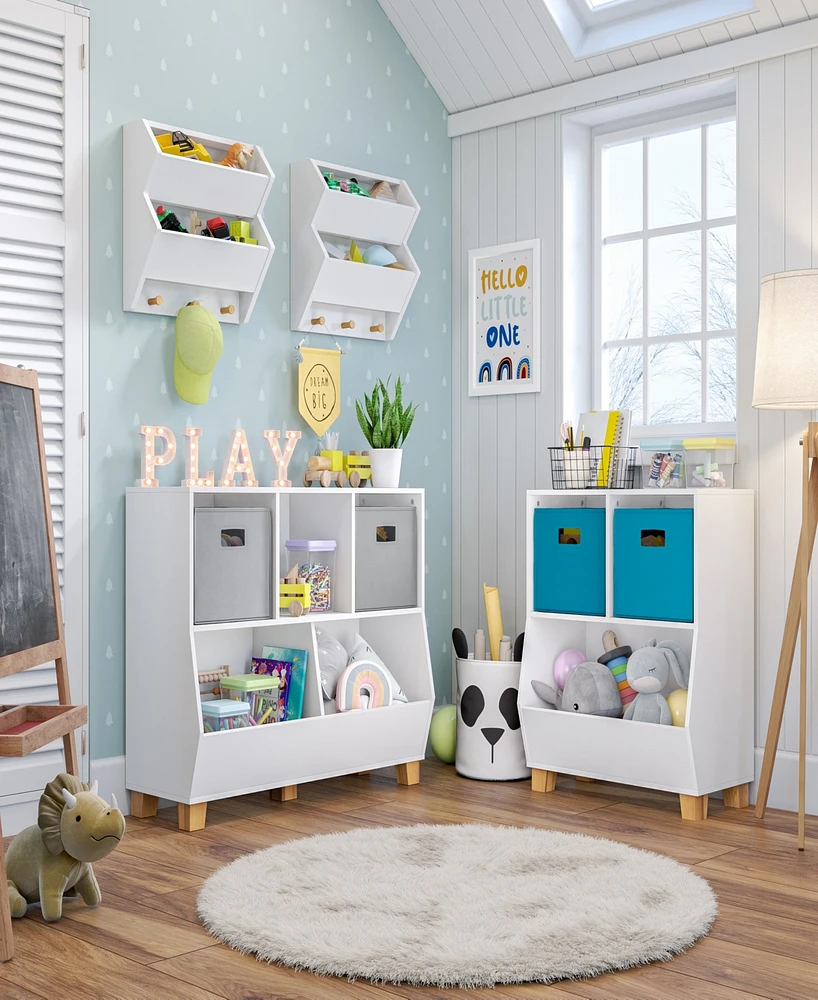 Kids Catch All Multi Cubby Toy Organizer