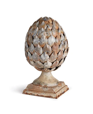 Weathered Metal Artichoke Finial