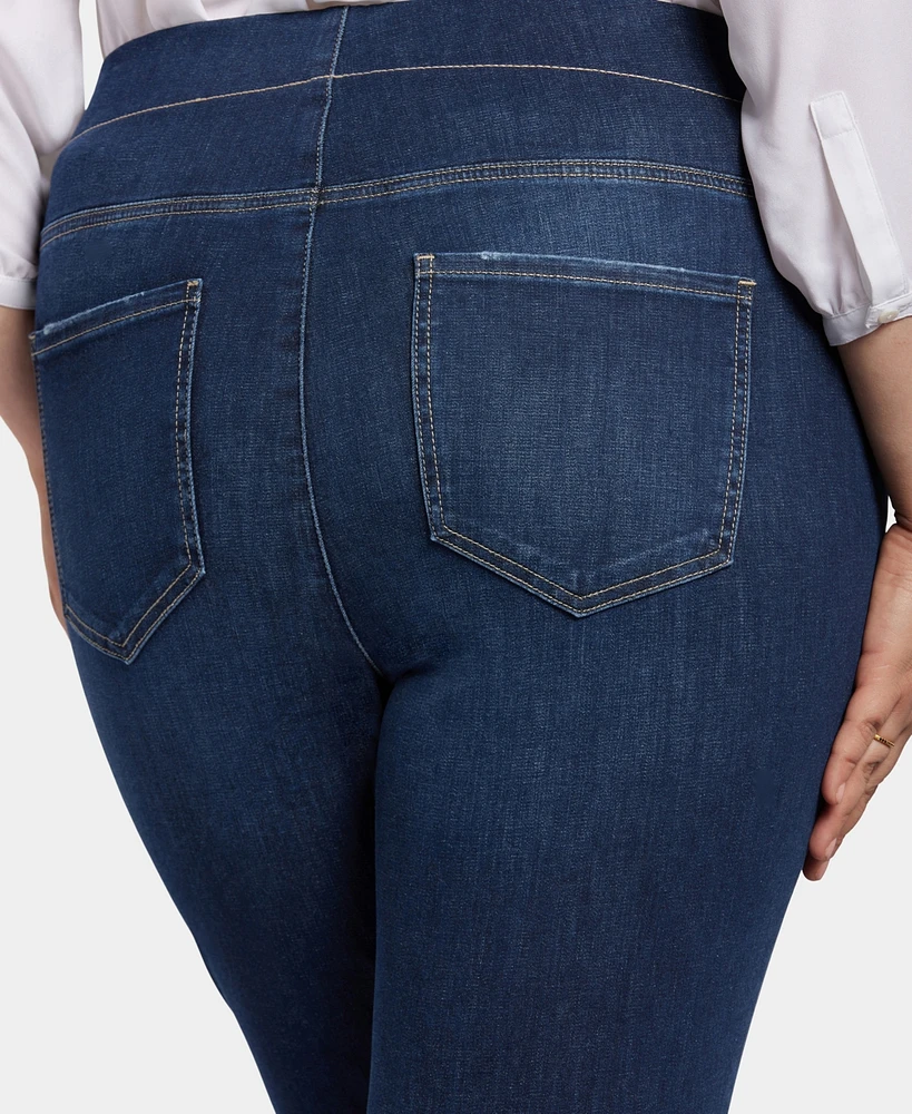 Nydj Plus Pull-On Straight Jeans