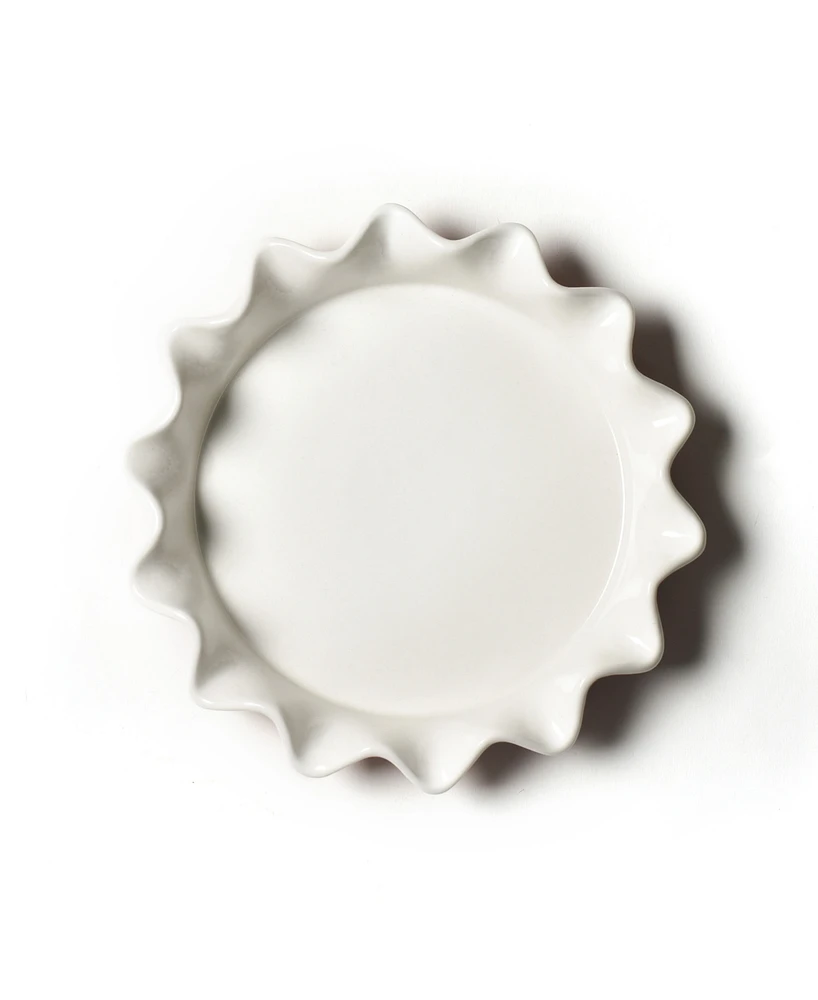 Coton Colors Stripe 8" Ruffle Pie Dish