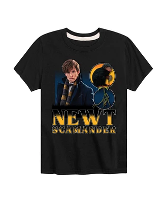 Harry Potter Big Boys Newt Scamander Graphic Tee