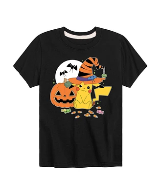 Pokemon Big Boys Pikachu Witch Graphic Tee