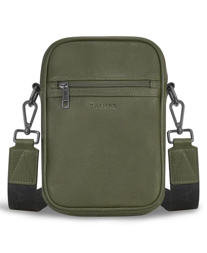Onyx Vertical Leather Cross Body