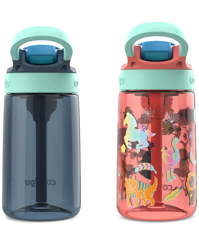 Contigo Kids 2-Pack Autospout Straw 14-Oz. Water Bottles