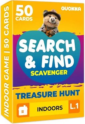 Quokka Scavenger Hunt Cards For Kids Ages 4 8 Educational Party