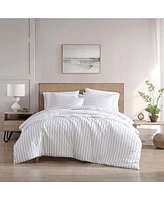 Stone Cottage Trenton Stripe Cotton Green 3 Piece Duvet Cover Set-King