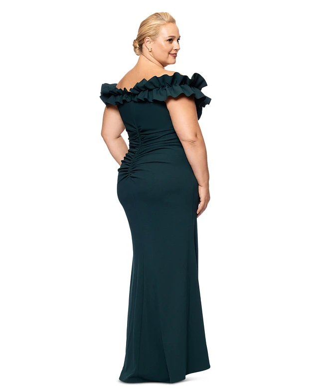 high slit prom dress Luxury Blue Crystal Sheer Ruched High-Slit Mermaid SH405 Size:Size 16W+ the 4134 Long Prom Black Dress With Sneakers buttons:custom:hunter-green