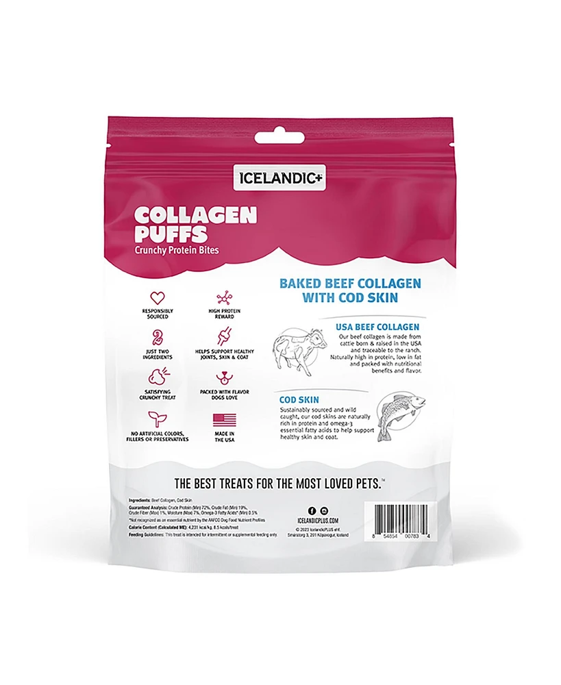 Collagen Puffs: Beef With Cod Skin - Dog Treat 2.5oz