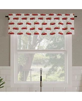 No. 918 Christmas Pickup Truck Semi Sheer Rod Pocket Kitchen Curtain Valance