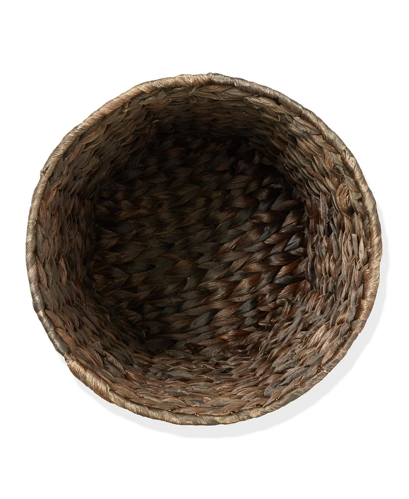 Casafield Seagrass Waste Basket - Natural, Woven Trash Can for Garbage in the Bathroom, Bedroom, Laundry Room, Home Office