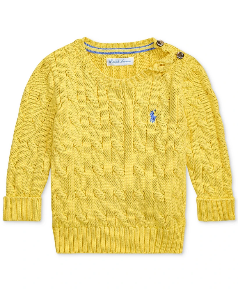 Polo Ralph Lauren Baby Boys Cotton Cable-Knit Sweater