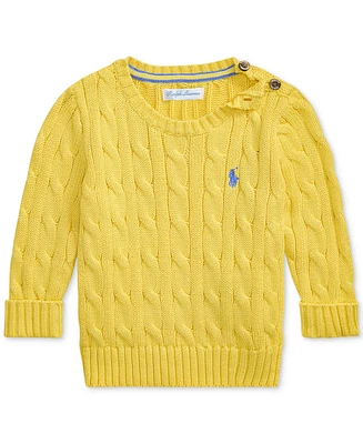 Polo Ralph Lauren Baby Boys Cotton Cable-Knit Sweater