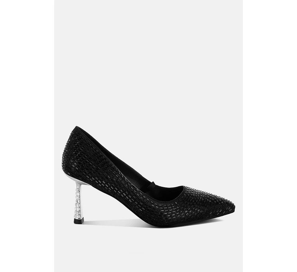 Benjamins Rhinestones Embellished Pumps