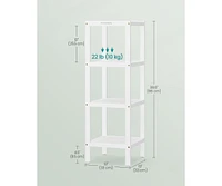 Slickblue 4-Tier Multifunctional Bathroom Shelf Stand Storage Rack for Organized Shelving