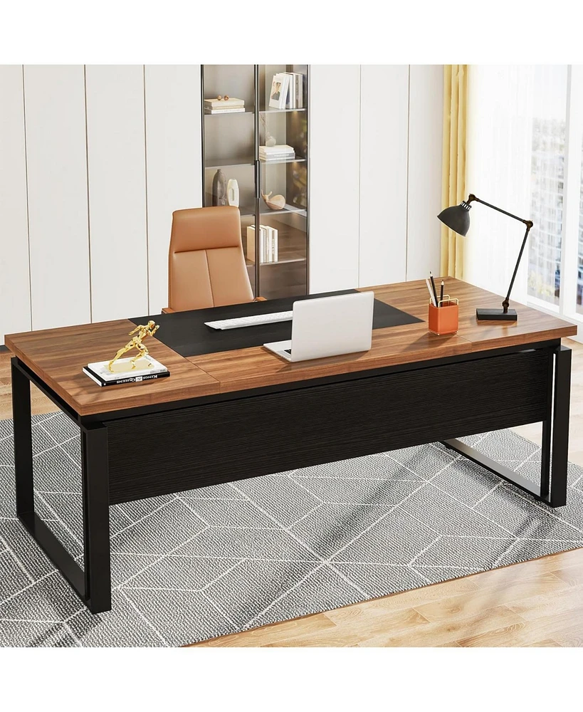 Tribesigns 63" Modern Conference Table with Splicing Board, Meeting Tables for Home Office, Black Friday Deals