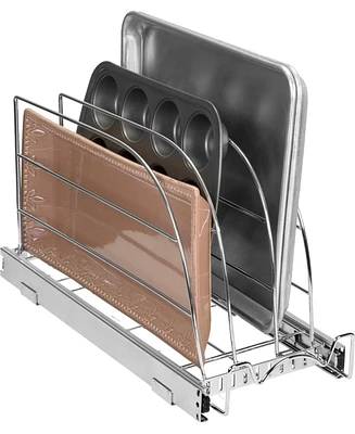 Florida Brands Bakeware Pull Out Organizer for Cookie Sheet, Cutting Board, Bakeware