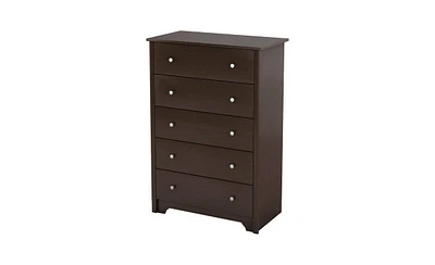 5-Drawer Bedroom Chest of Drawers with Metal Knobs for Stylish Bedroom Storage and Organization