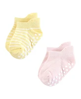 Hudson Baby Girls Non-Skid No-Show Socks