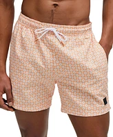 Boss by Hugo Boss Men's Micro-Print Quick-Drying Swim Shorts