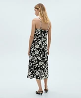 Mango Women's Frill Cotton Dress