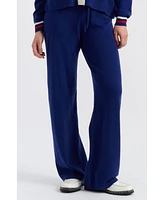 Chinti & Parker Women's Snoopy Nautical Wide Leg Wool Cashmere Pants