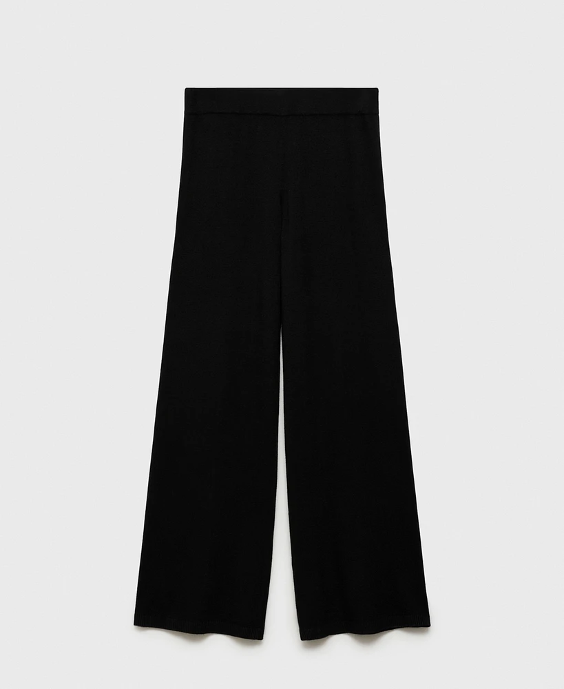 Mango Women's Geometric Print Knitted Pants