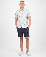 Sun + Stone Men's Clyde Floral Linen Blend Shirt, Exclusively at Macy's